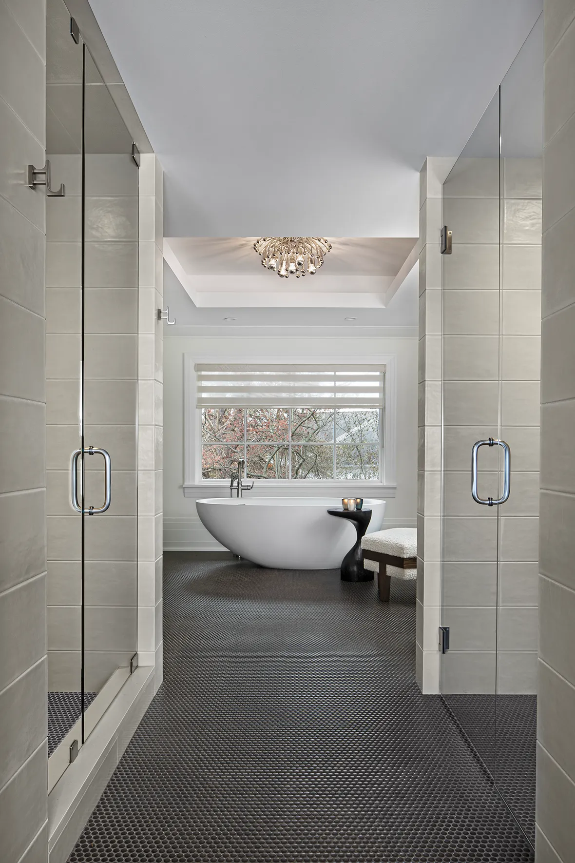 Diamond Building Luxury Home Renovation Master Bathroom featuring soaking tub